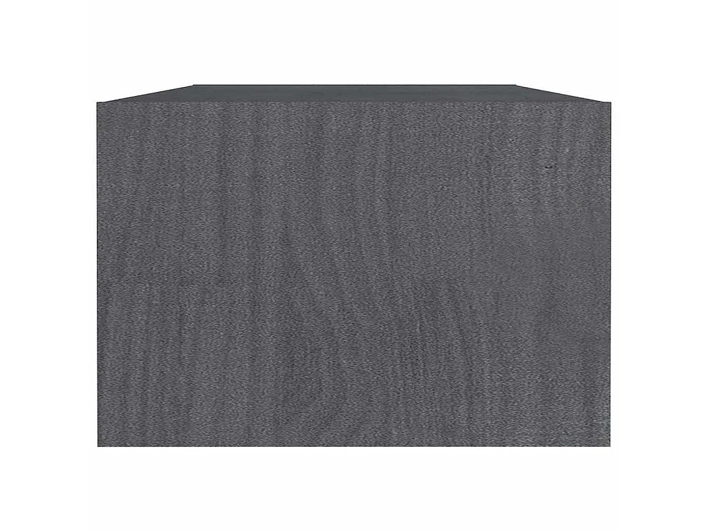 Table basse gris 110x50x34 cm bois de pin massif