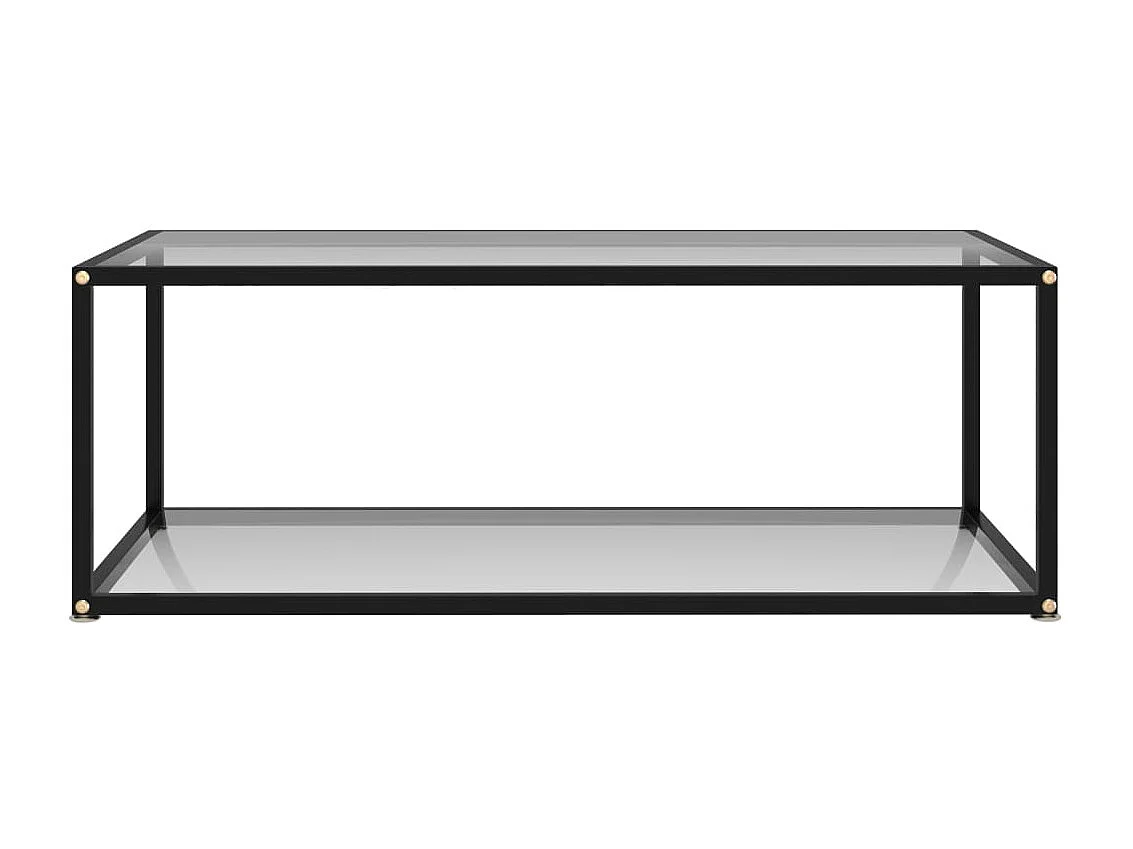 Table basse Transparent 100x50x35 cm Verre trempé
