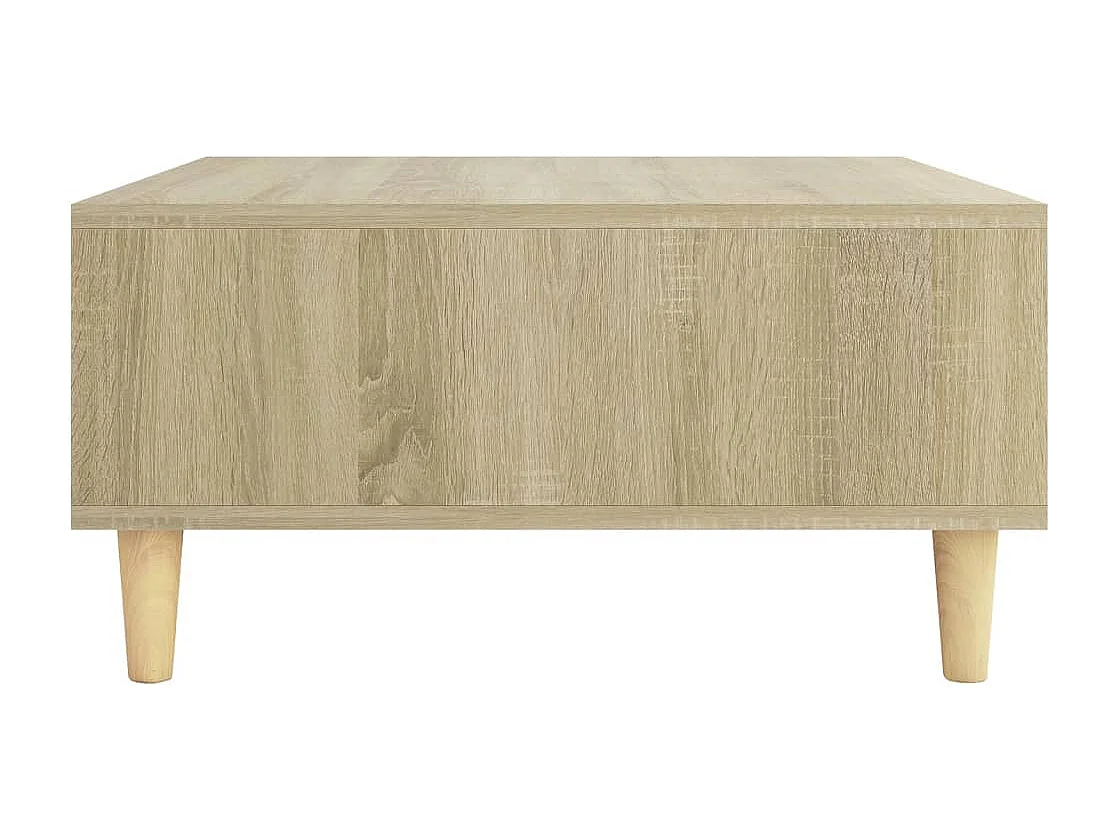 Table basse chêne sonoma 60x60x30 cm bois d'ingénierie