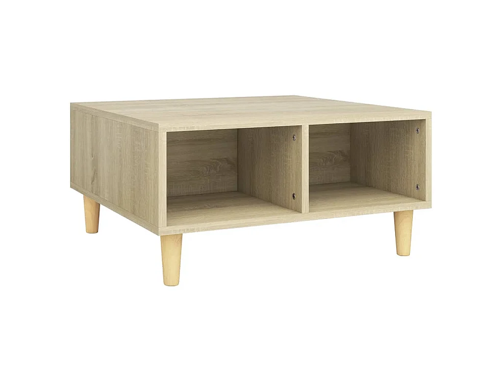 Tavolino da Salotto Rovere Sonoma 60x60x30 cm Legno Multistrato