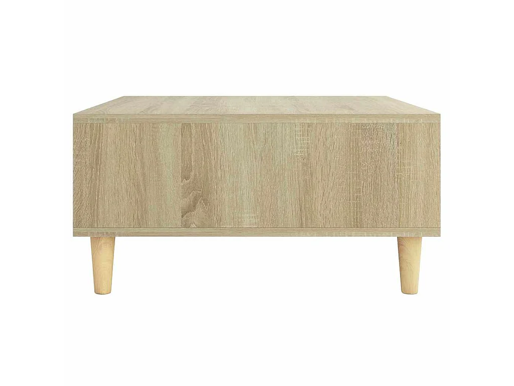 Table basse chêne sonoma 60x60x30 cm bois d'ingénierie