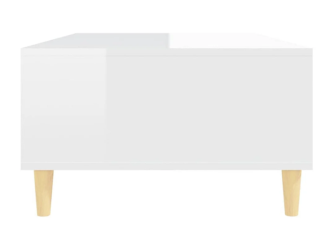 Salontafel 103,5x60x35 cm bewerkt hout hoogglans wit