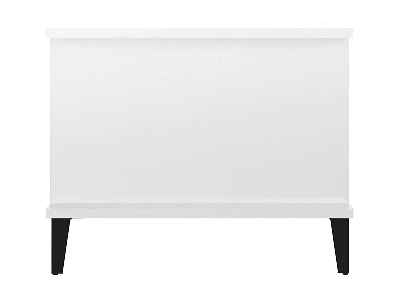 Mesa de centro 90x50x40 cm madeira processada branco brilhante