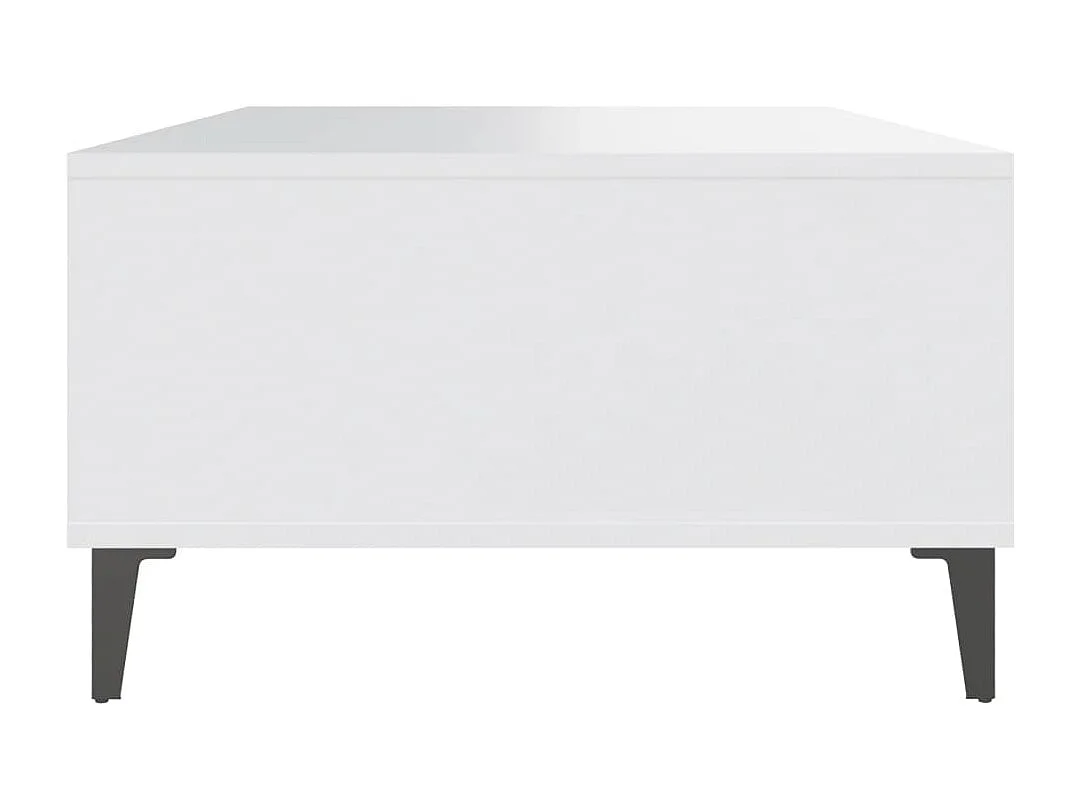 Tavolino da Salotto Bianco 103,5x60x35 cm in Legno Multistrato