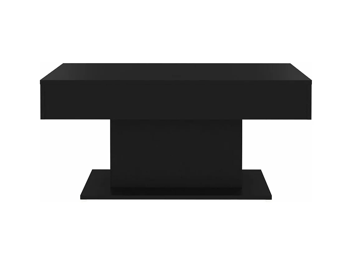 Table basse noir 96x50x45 cm bois d'ingénierie