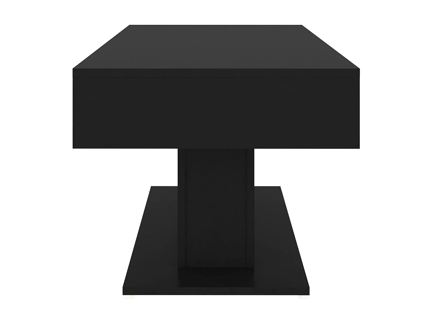 Table basse noir 96x50x45 cm bois d'ingénierie