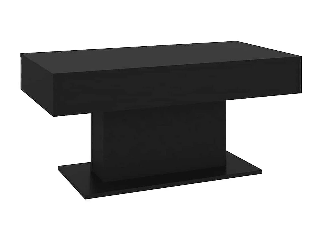 Table basse noir 96x50x45 cm bois d'ingénierie