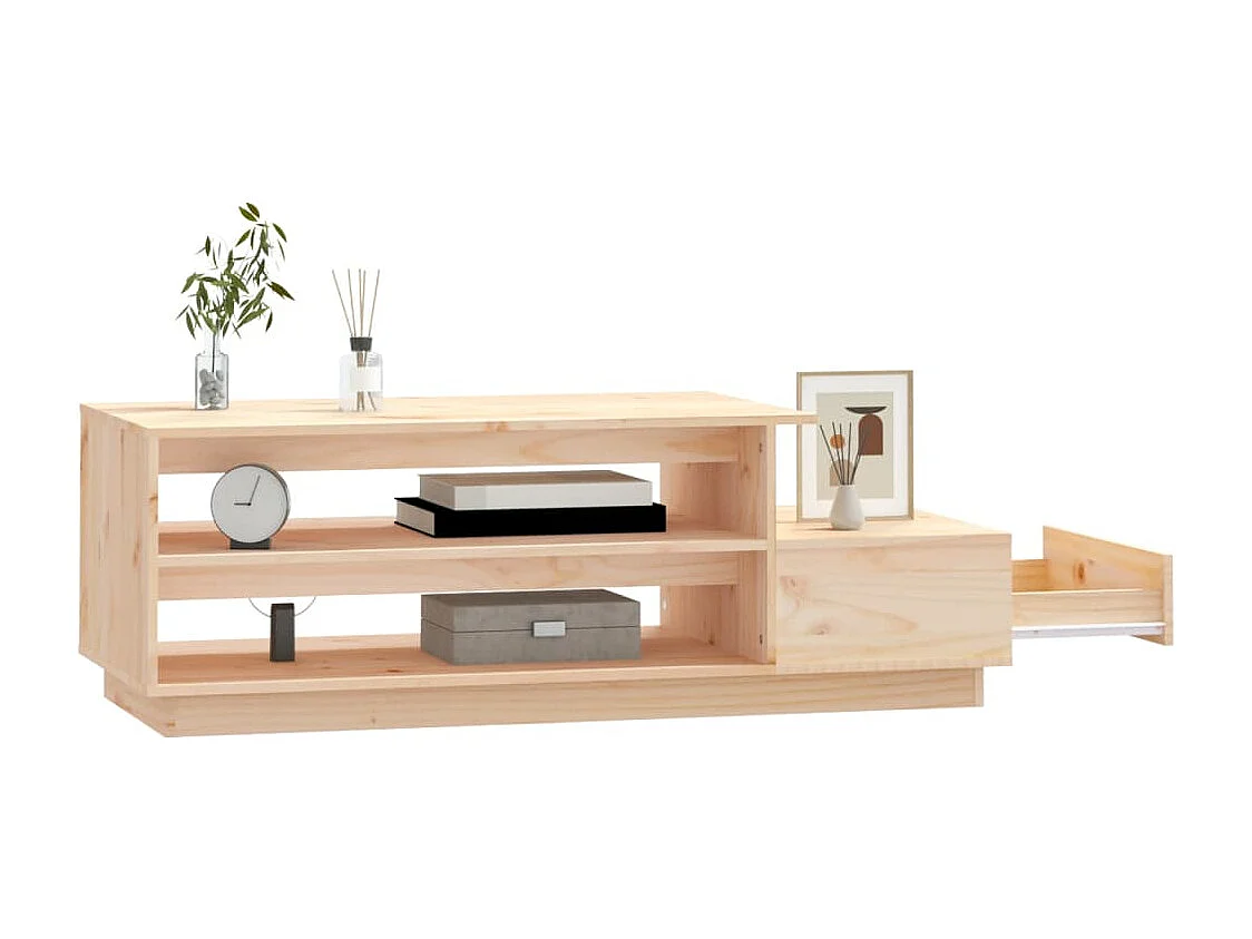 Table basse 120x50x40,5 cm Bois massif de pin