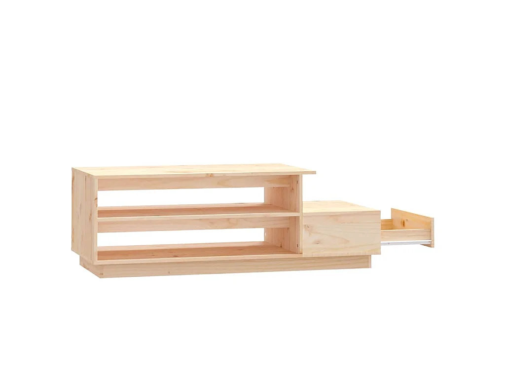 Table basse 120x50x40,5 cm Bois massif de pin
