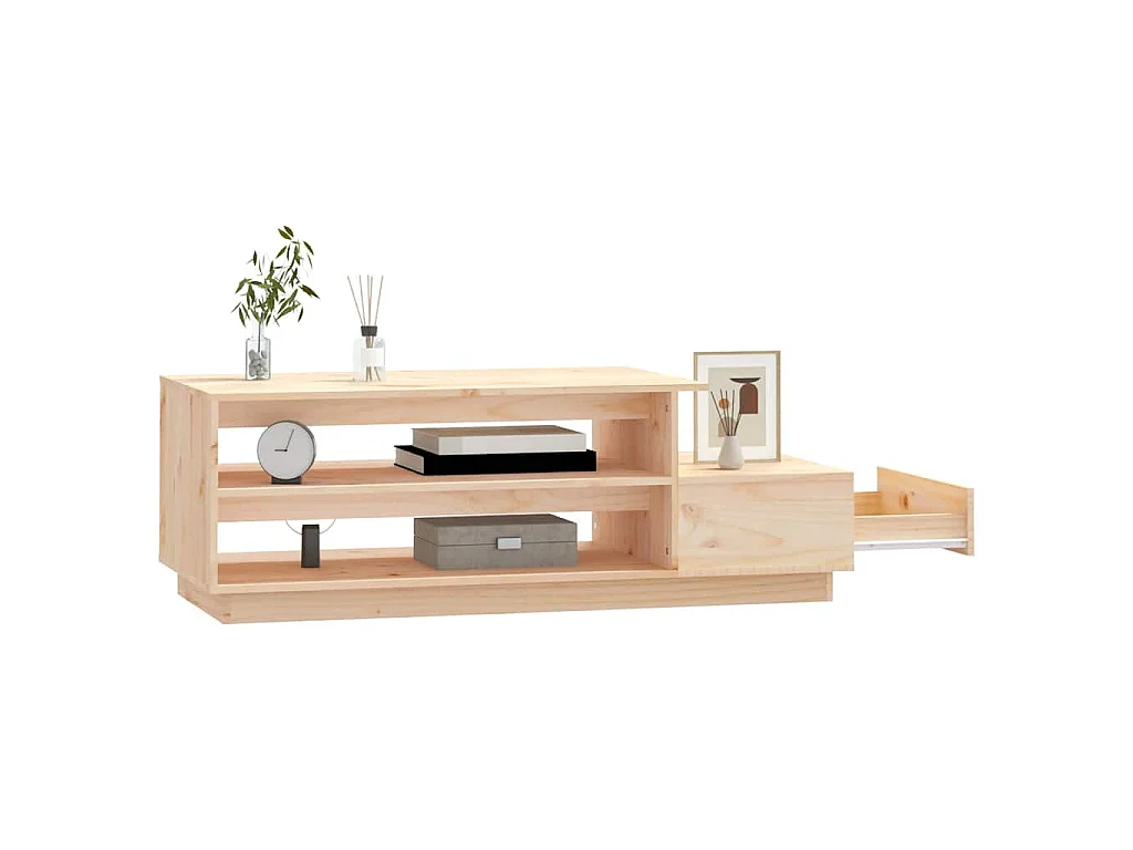 Table basse 120x50x40,5 cm Bois massif de pin