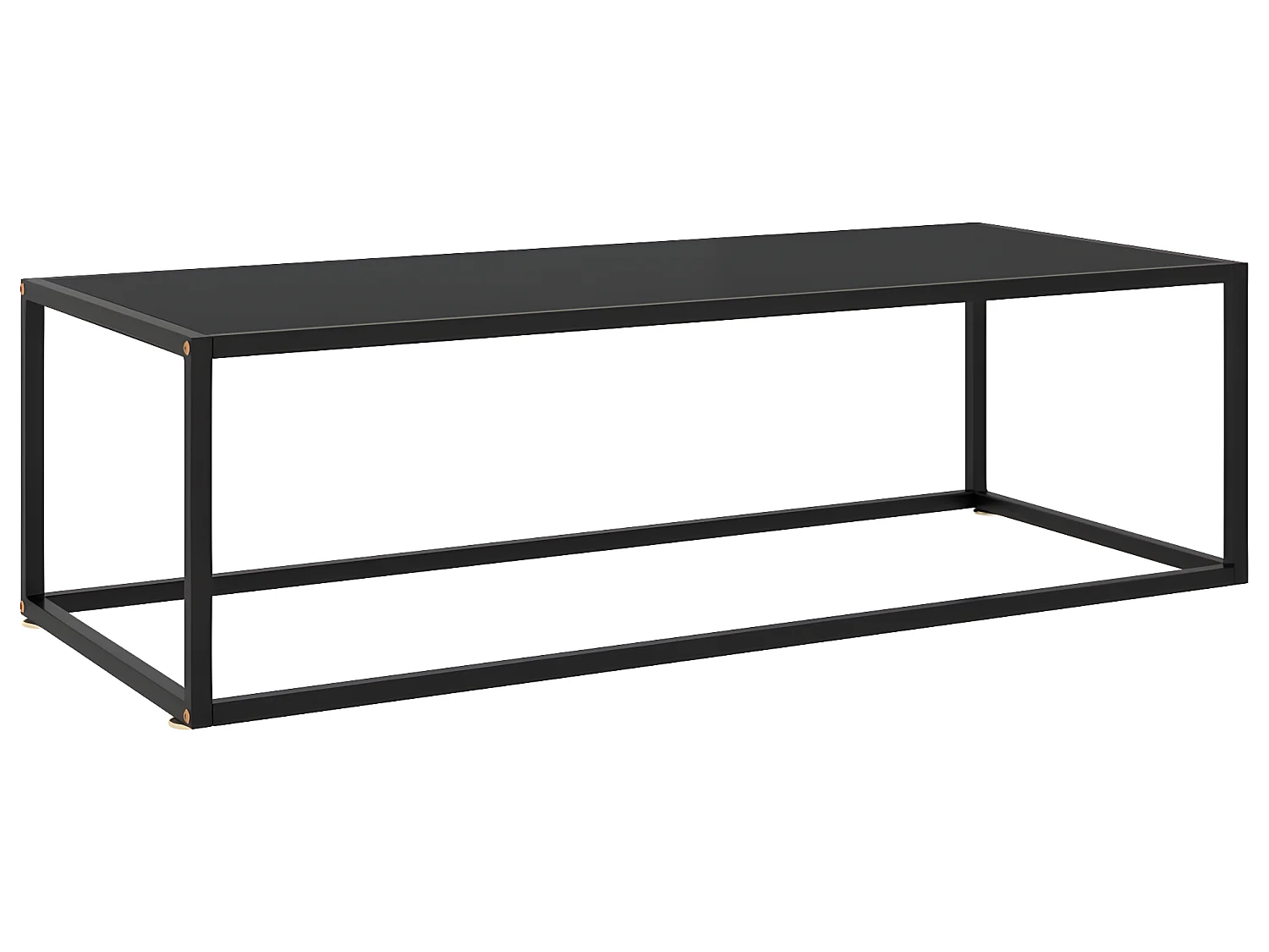 Mesa de centro 120x50x35 cm vidro preto