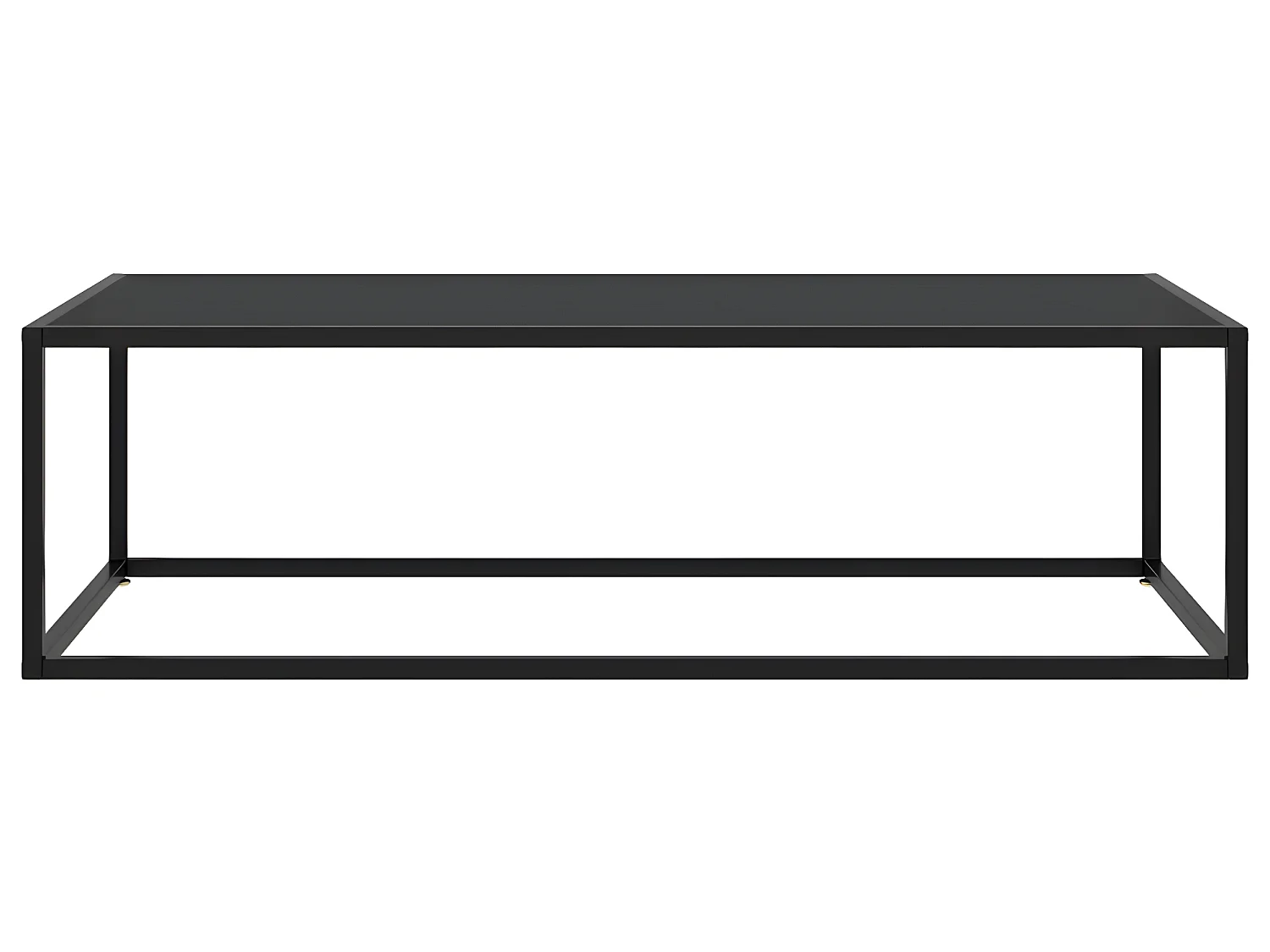 Mesa de centro 120x50x35 cm vidro preto