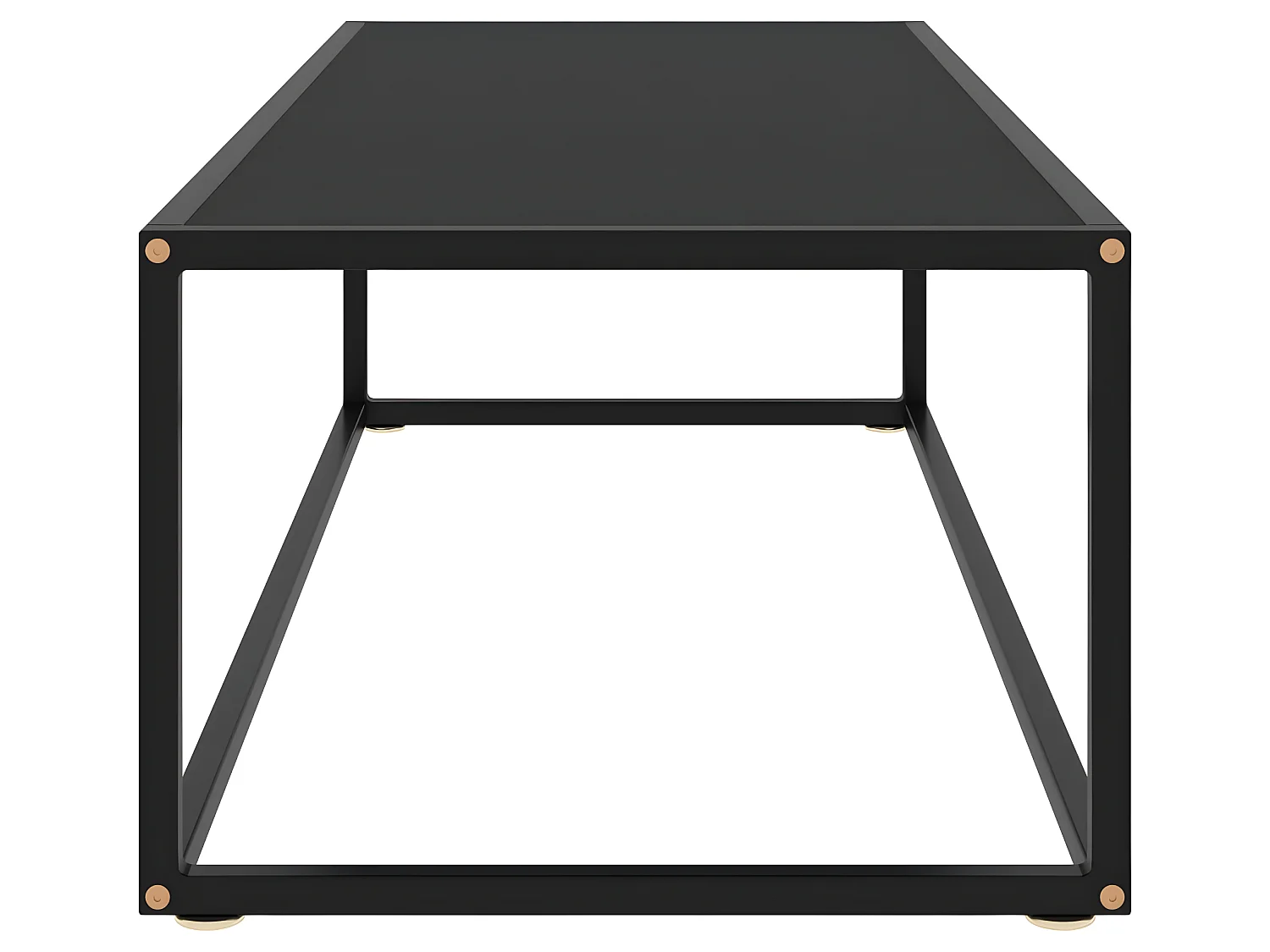 Mesa de centro 120x50x35 cm vidro preto