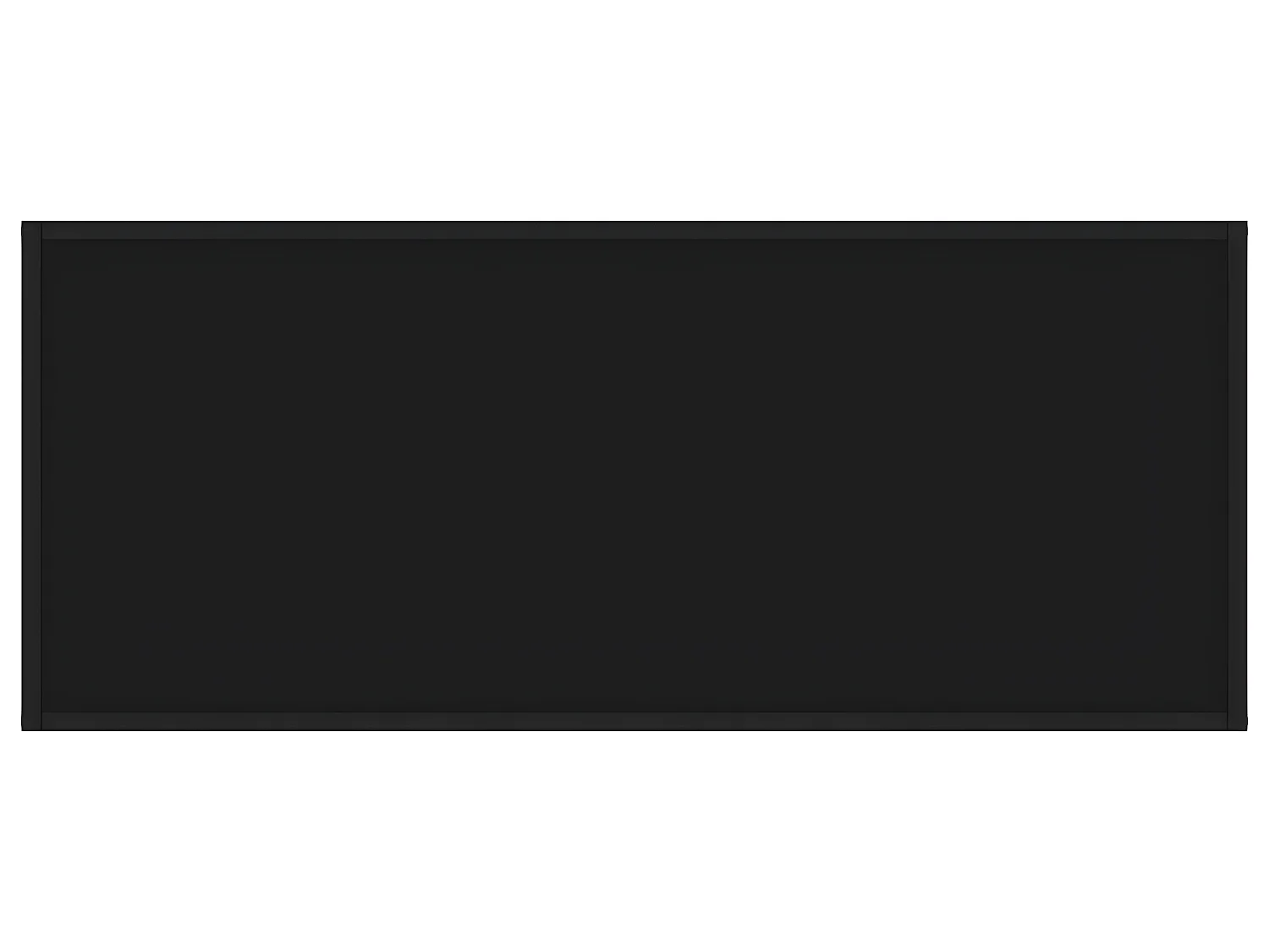 Mesa de centro 120x50x35 cm vidro preto