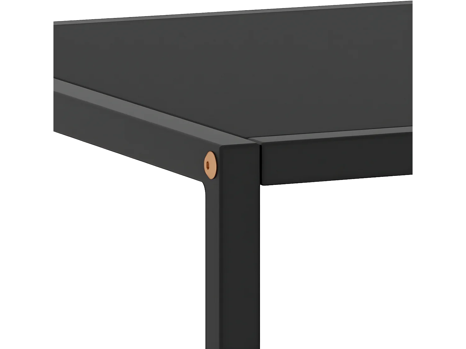 Mesa de centro 120x50x35 cm vidro preto