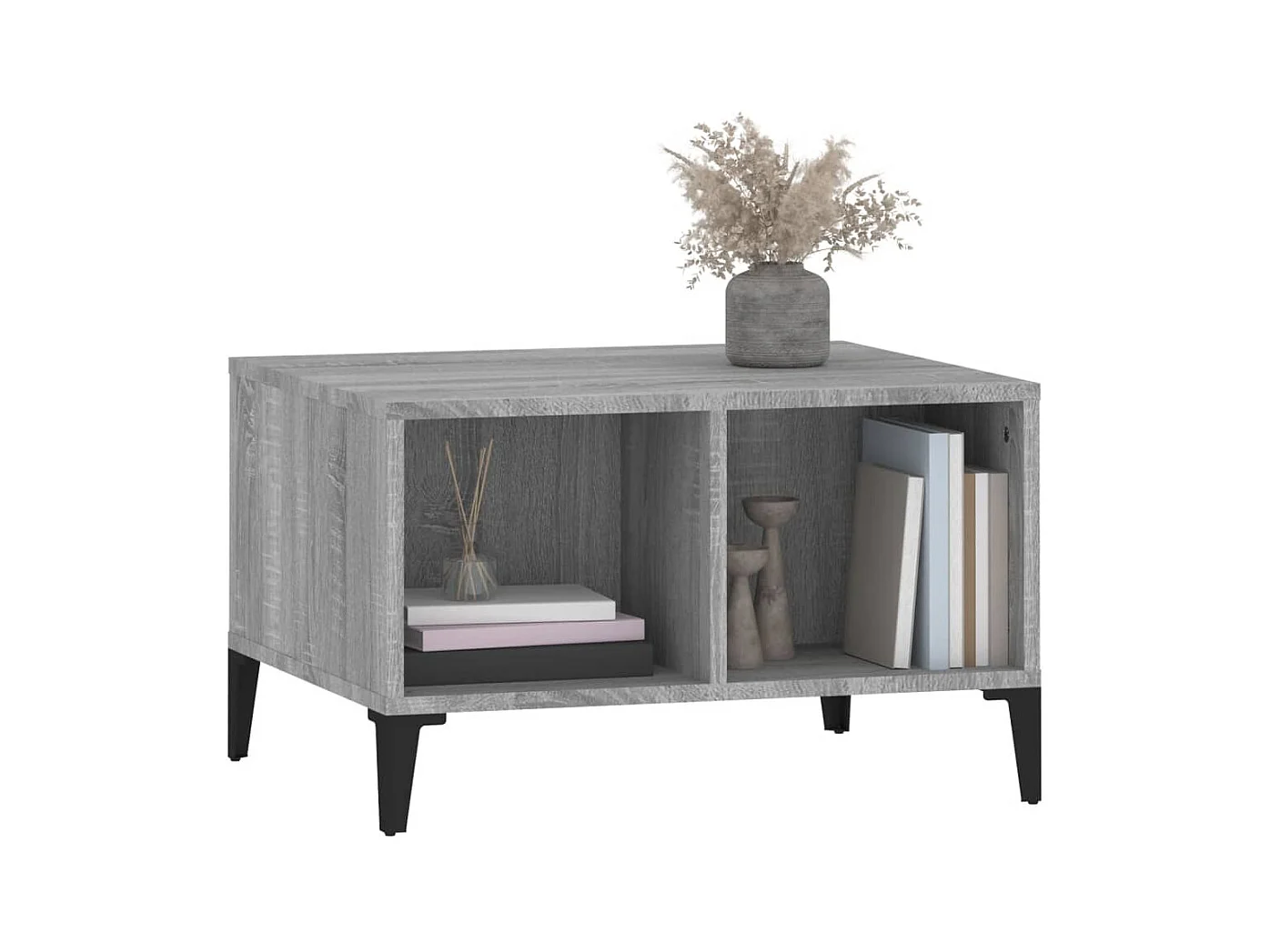 Table basse Sonoma gris 60x50x36,5 cm Bois d'ingénierie