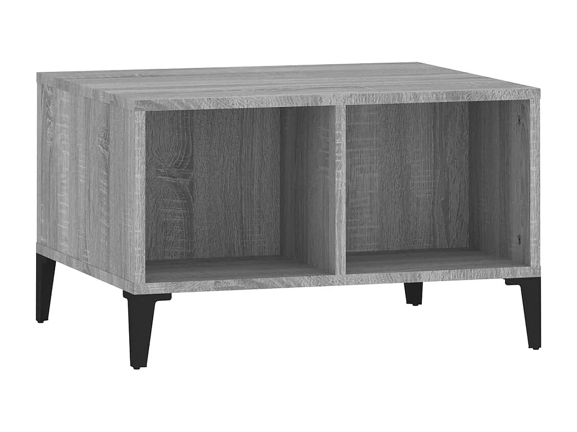 Table basse Sonoma gris 60x50x36,5 cm Bois d'ingénierie