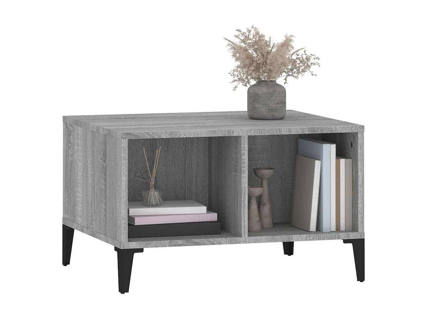 Table basse Sonoma gris 60x50x36,5 cm Bois d'ingénierie