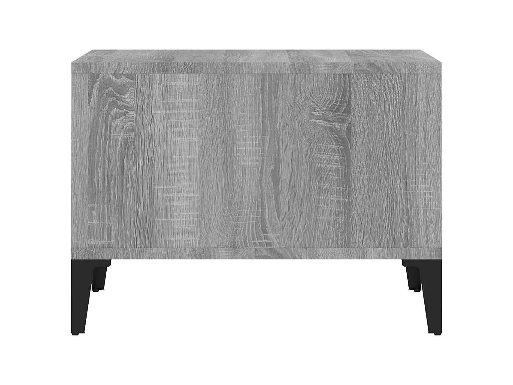 Mesa de centro madera contrachapada gris Sonoma 60x50x36,5 cm