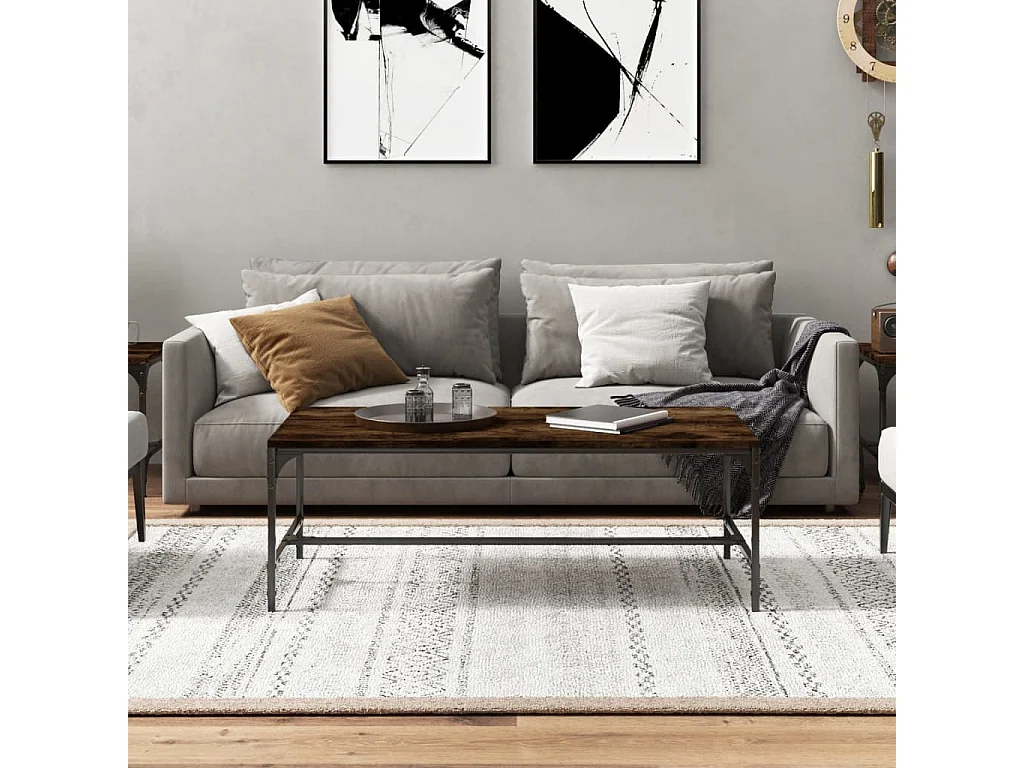 Couchtisch Räuchereiche 80x50x35 cm Holzwerkstoff