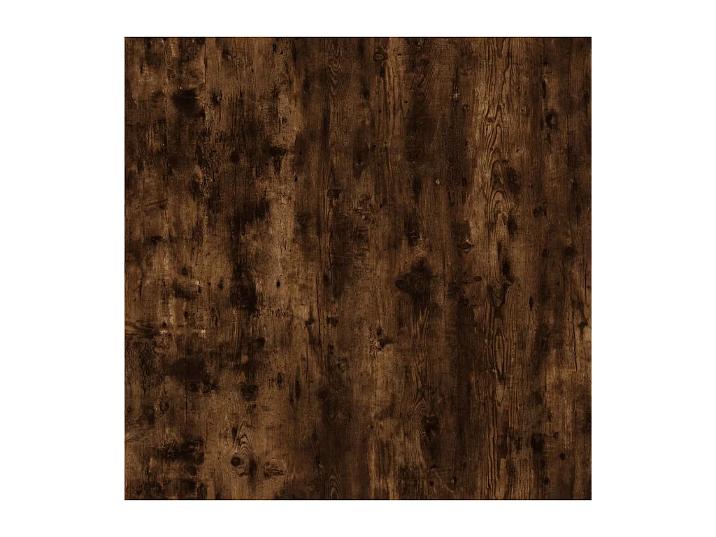 Table basse Chêne fumé 100x45x45 cm Bois d'ingénierie et fer