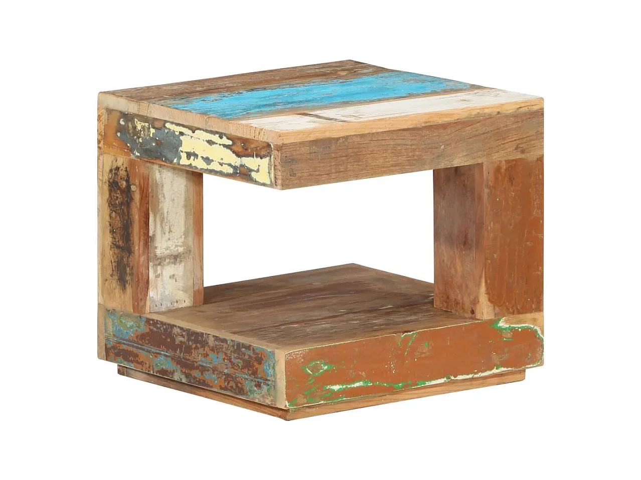 Table basse 45x45x40 cm Bois de récupération massif