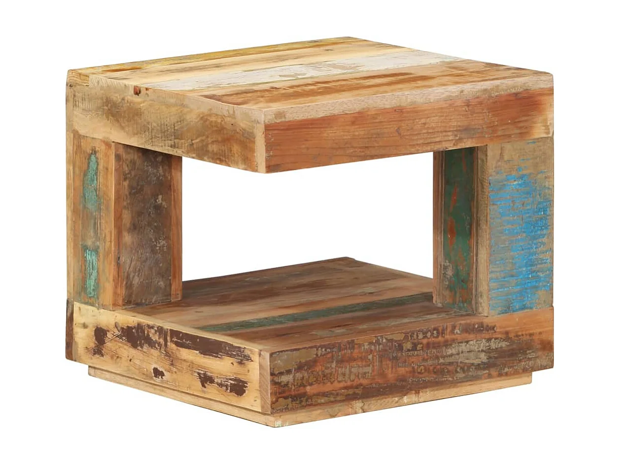 Table basse 45x45x40 cm Bois de récupération massif