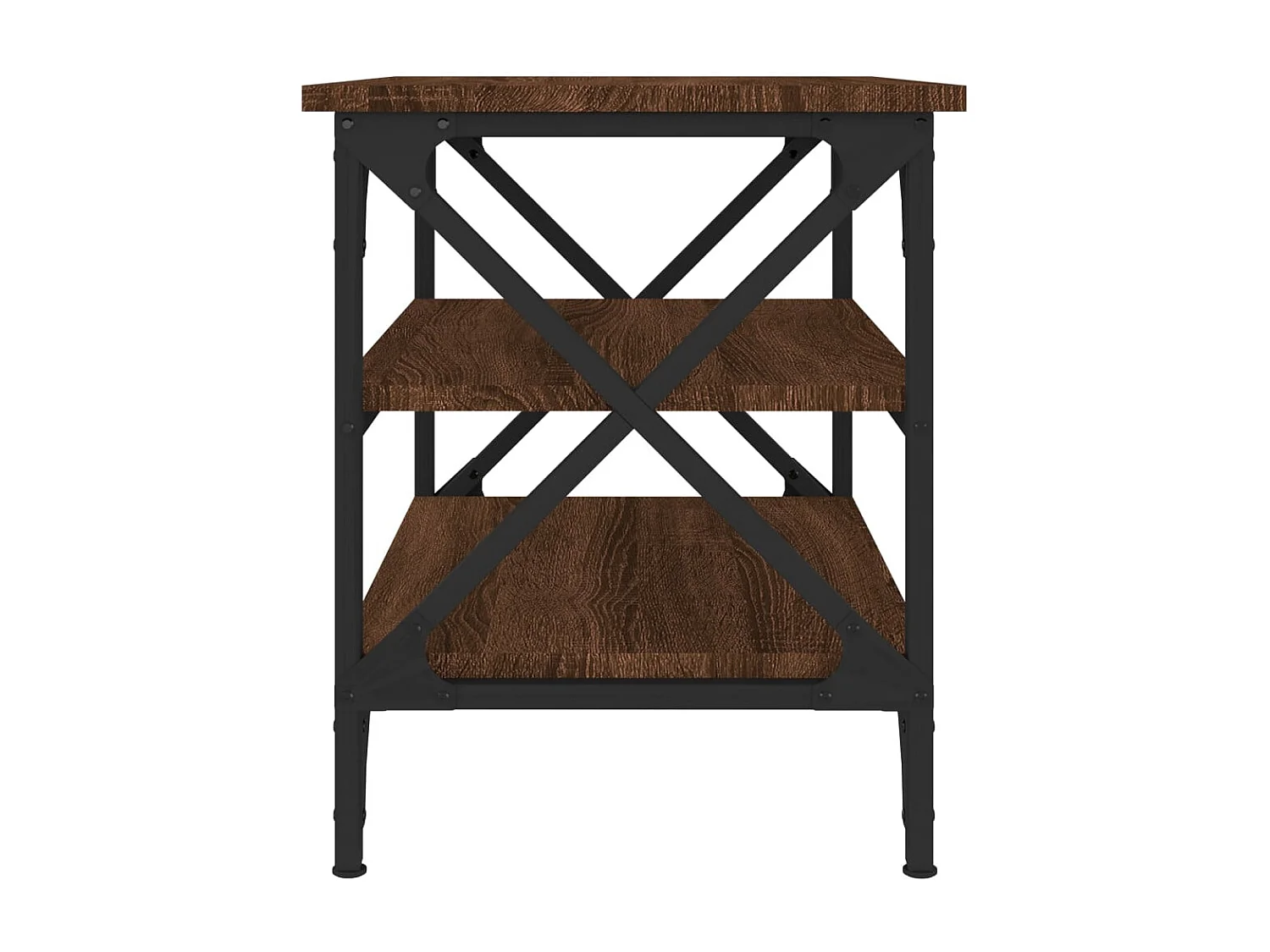 Table d'appoint Chêne marron 55x38x45 cm Bois d'ingénierie