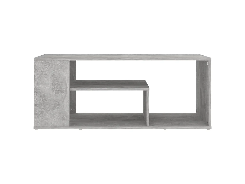 Salontafel 100x50x40 cm bewerkt hout betongrijs