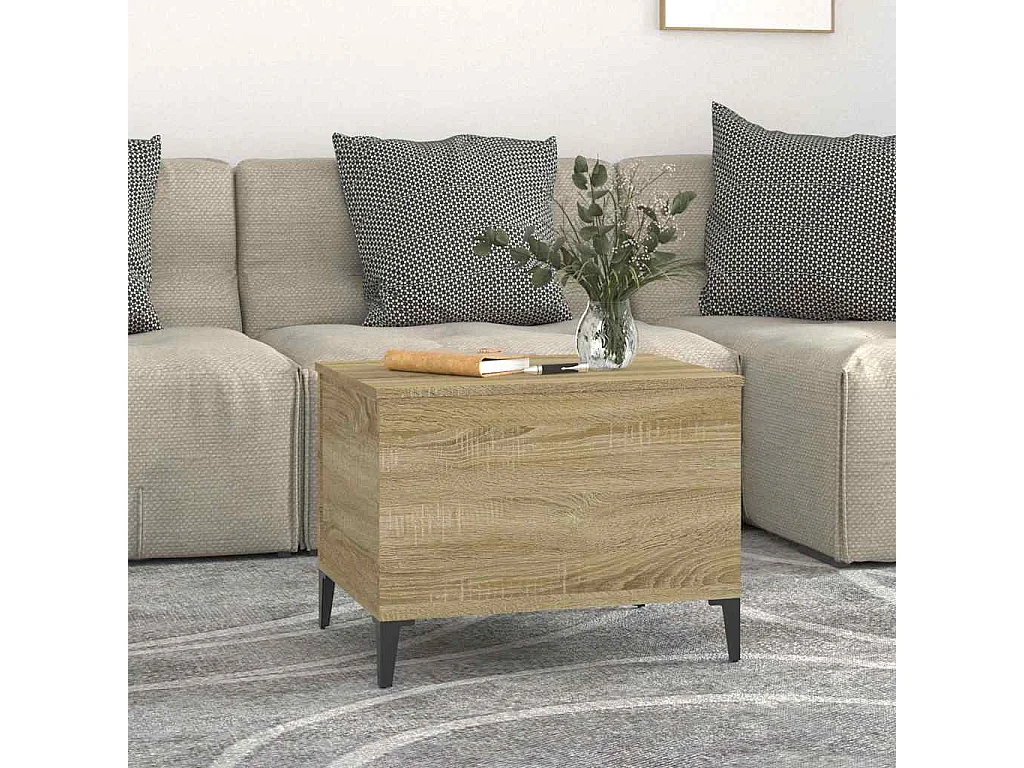 Table basse Chêne sonoma 60x44,5x45 cm Bois d'ingénierie