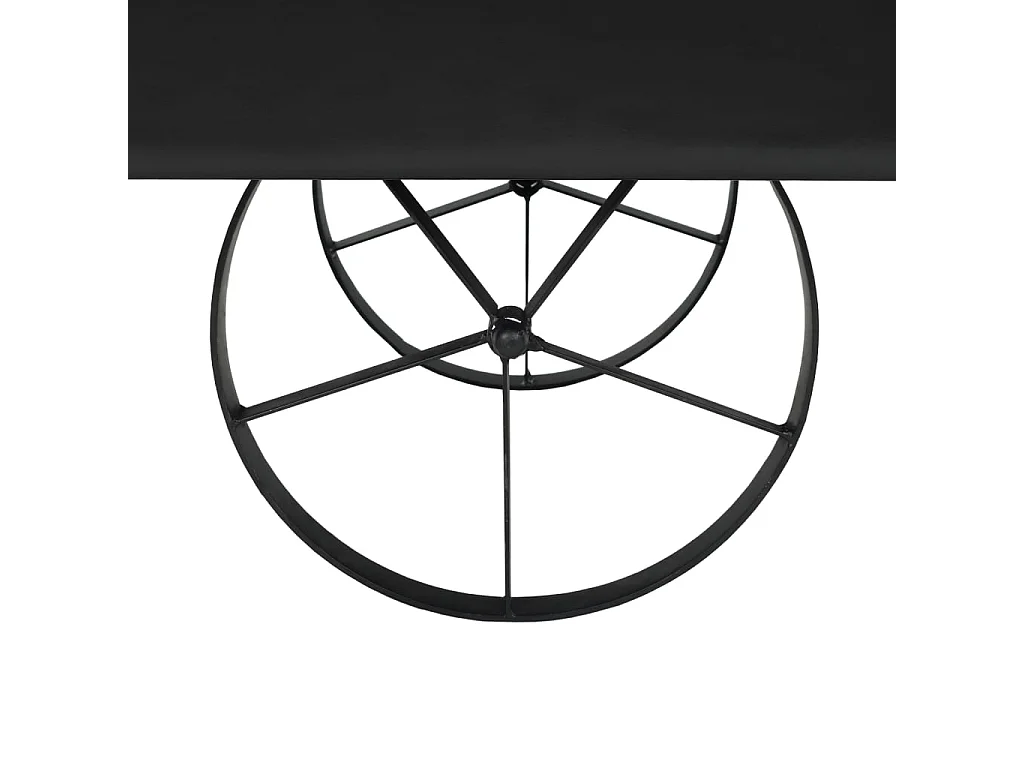 Table basse MDF et bois de sapin 110x55x43 cm