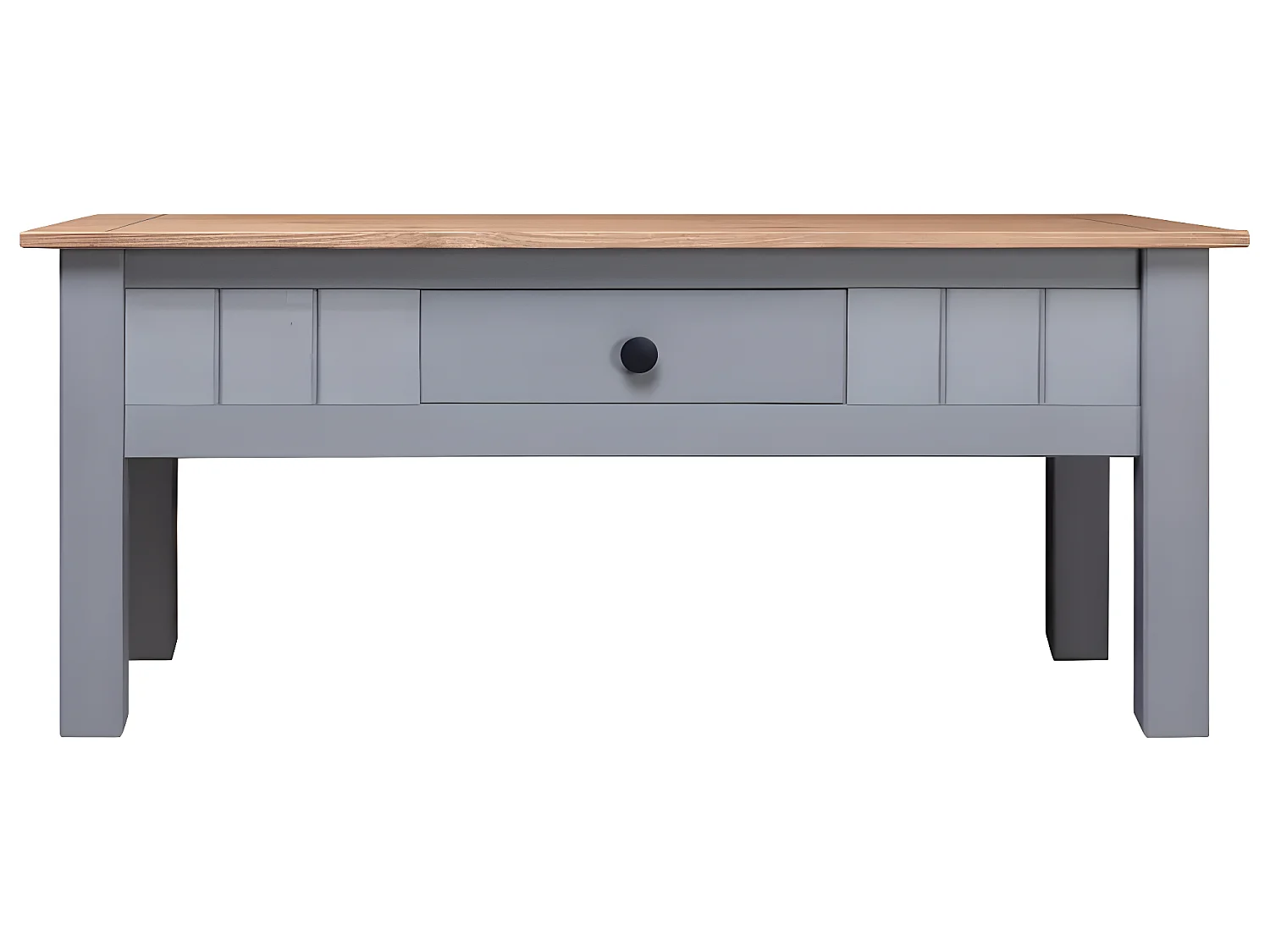 Table basse Gris 100x60x45 cm Pin massif Assortiment Panama