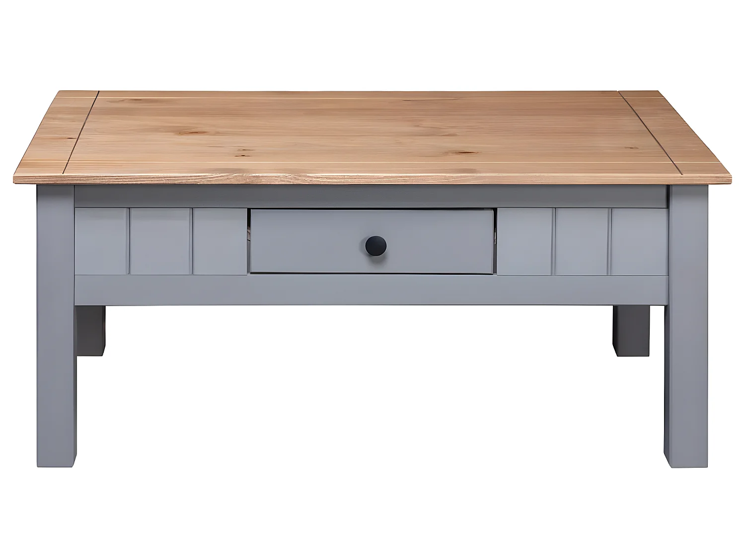 Table basse Gris 100x60x45 cm Pin massif Assortiment Panama