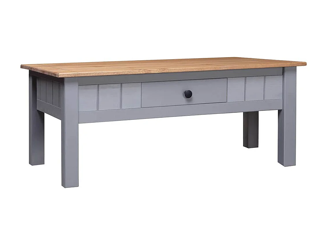 Salontafel Panama Range 100x60x43,5 cm massief grenenhout grijs