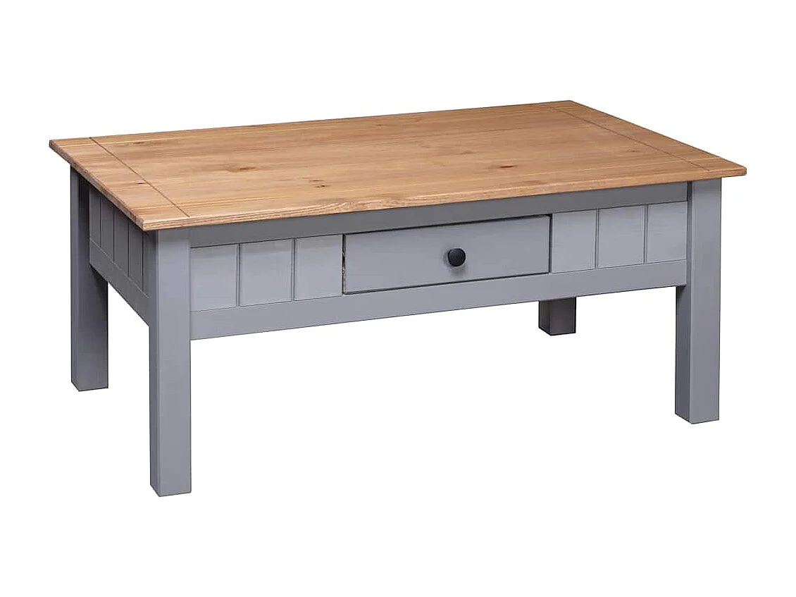 Salontafel Panama Range 100x60x43,5 cm massief grenenhout grijs