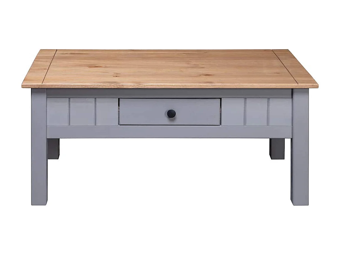 Table basse Gris 100x60x43,5 cm Pin massif Assortiment Panama