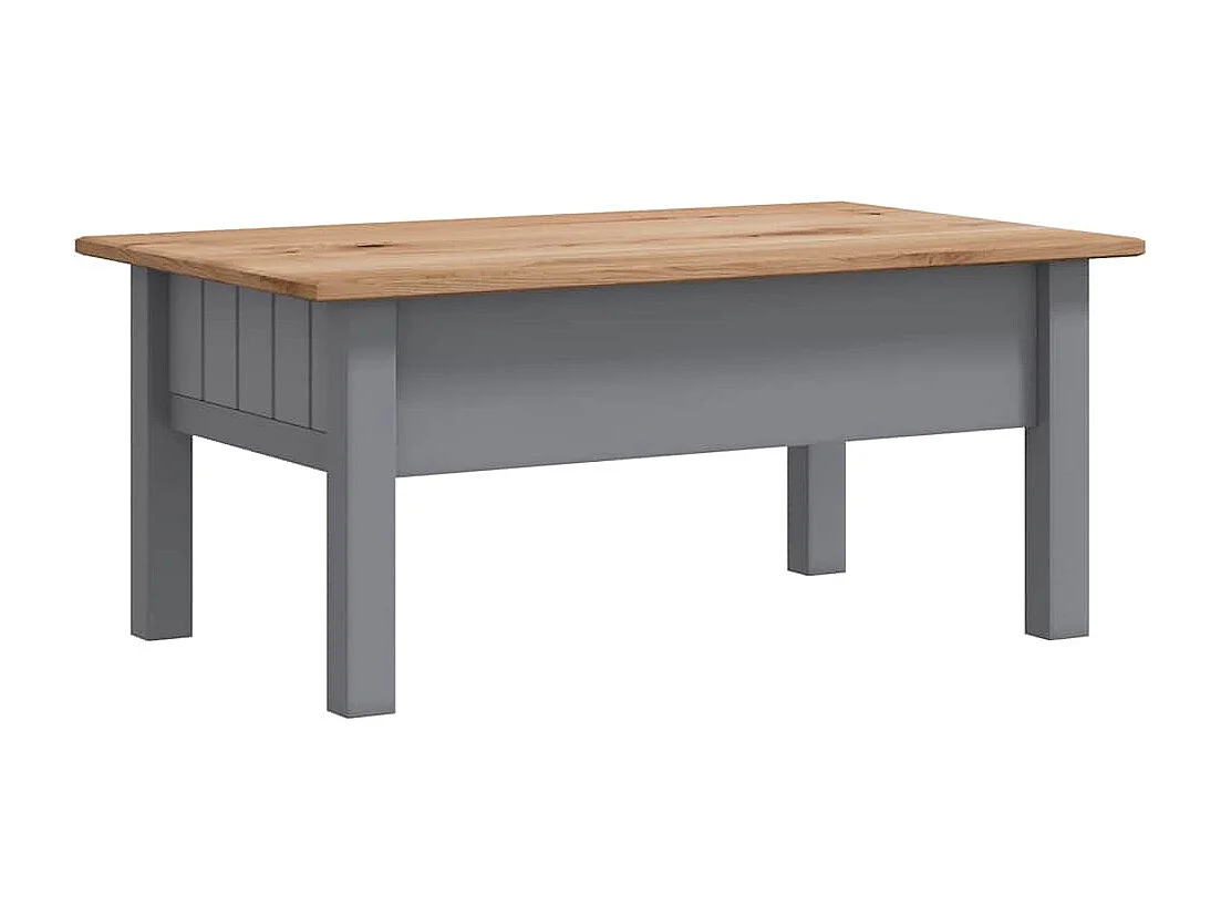 Table basse Gris 100x60x43,5 cm Pin massif Assortiment Panama