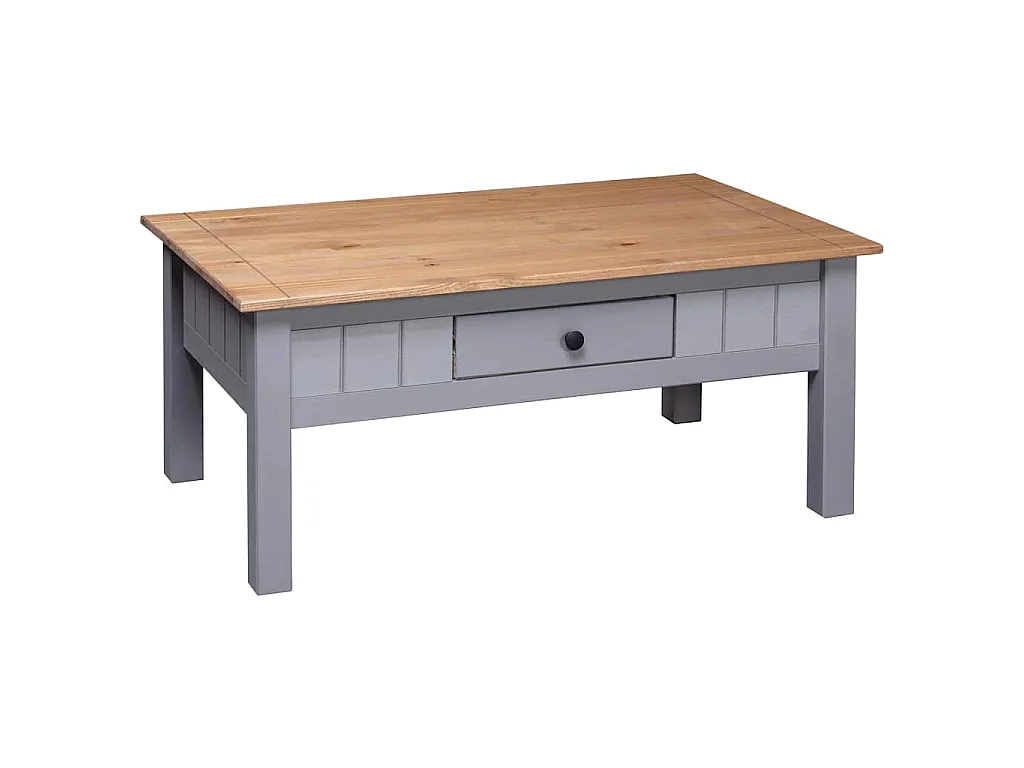 Salontafel Panama Range 100x60x43,5 cm massief grenenhout grijs
