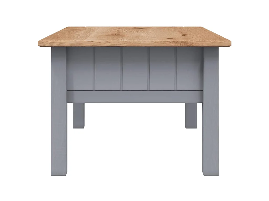 Mesa de centro 100x60x43,5 cm pinho maciço Panama cinzento