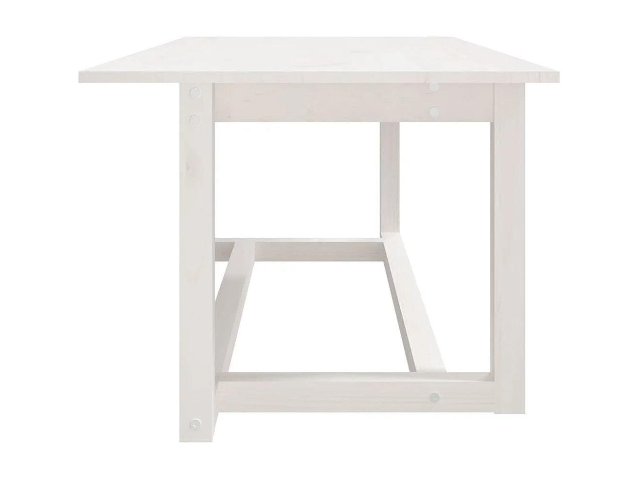 Couchtisch Weiß 110x55x45 cm Massivholz Kiefer