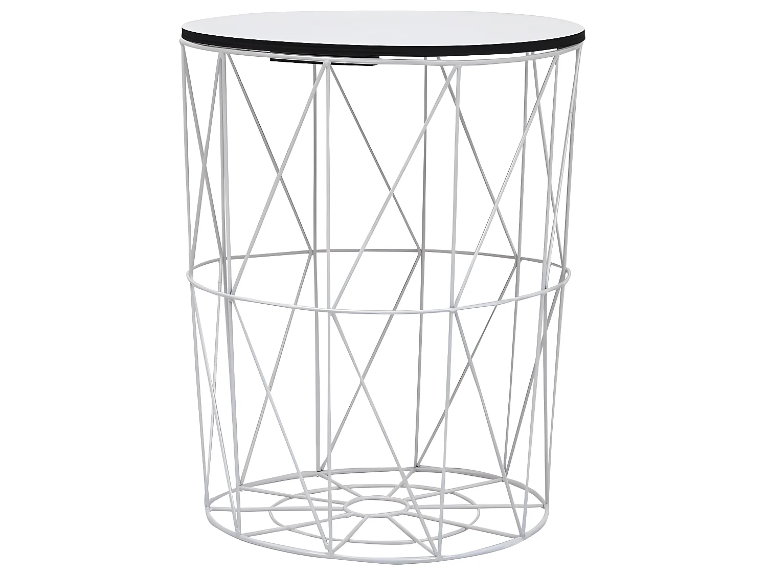 Table basse 3 pcs Blanc