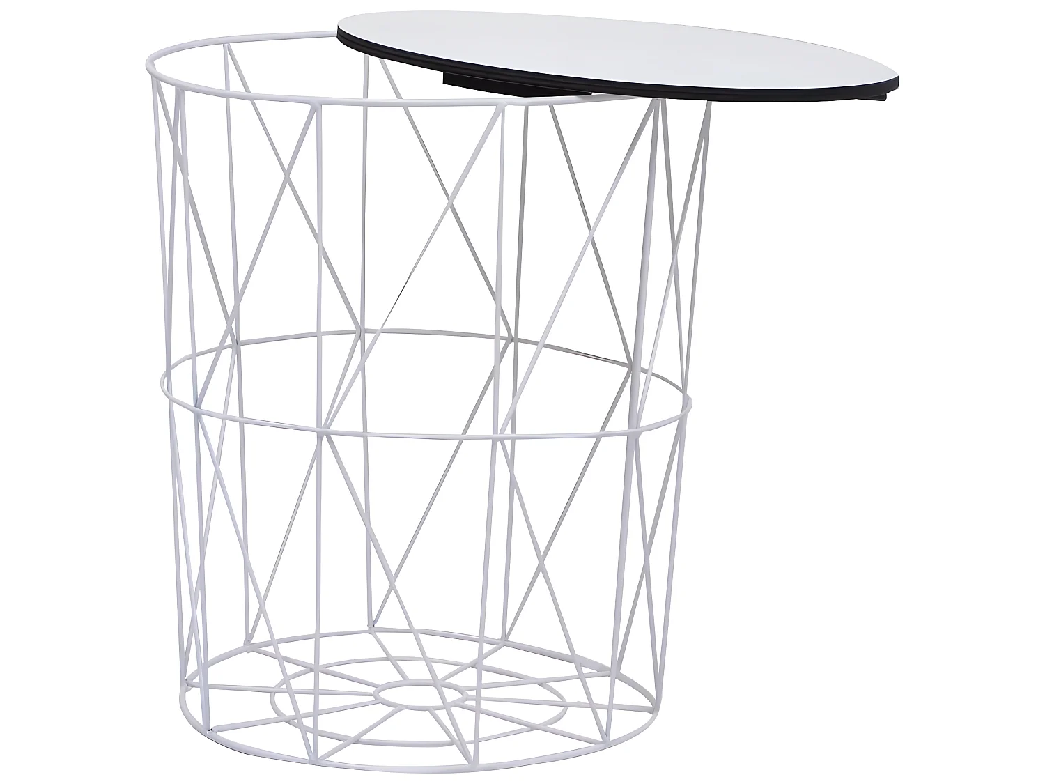 Table basse 3 pcs Blanc