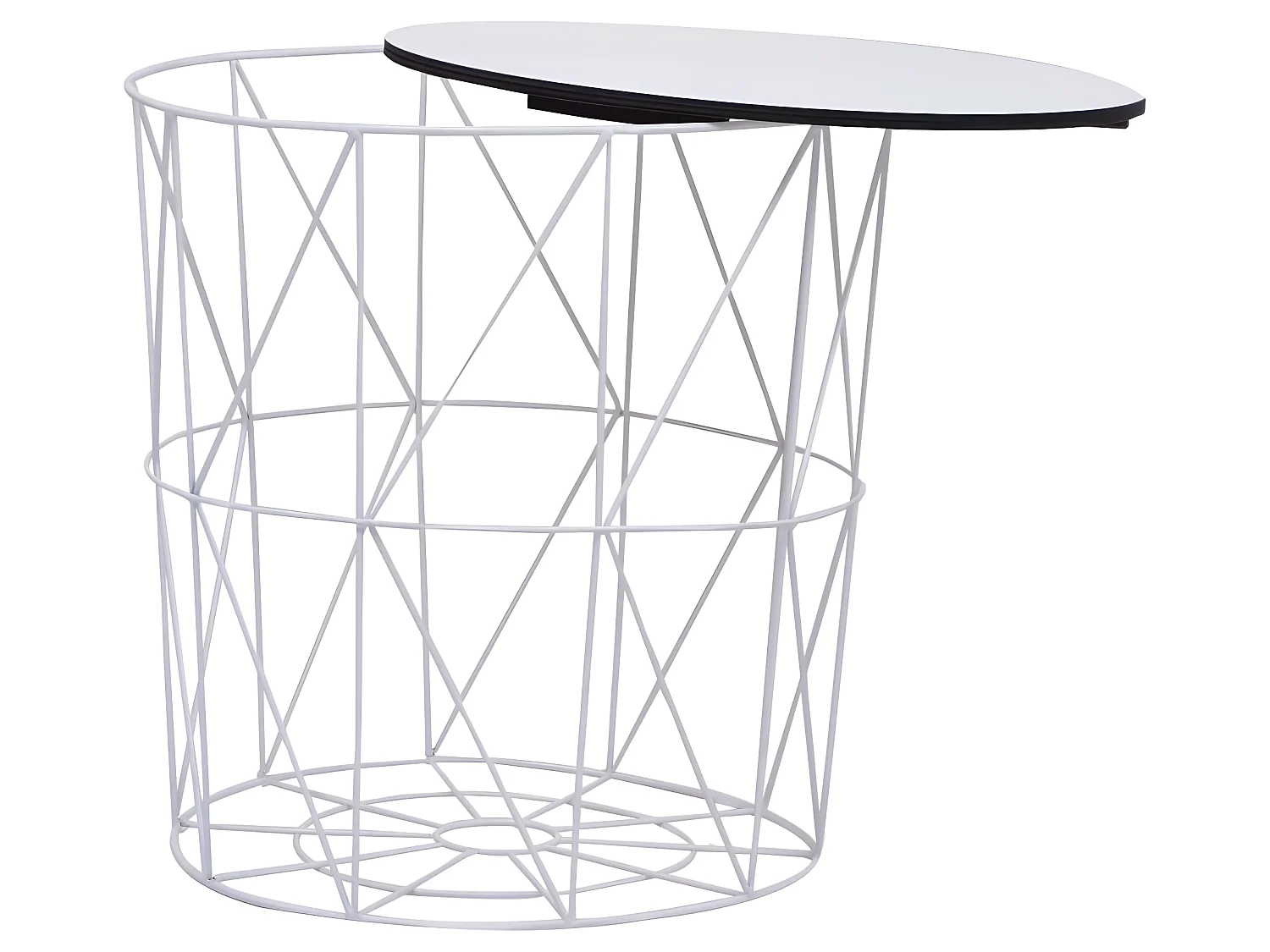 Table basse 3 pcs Blanc