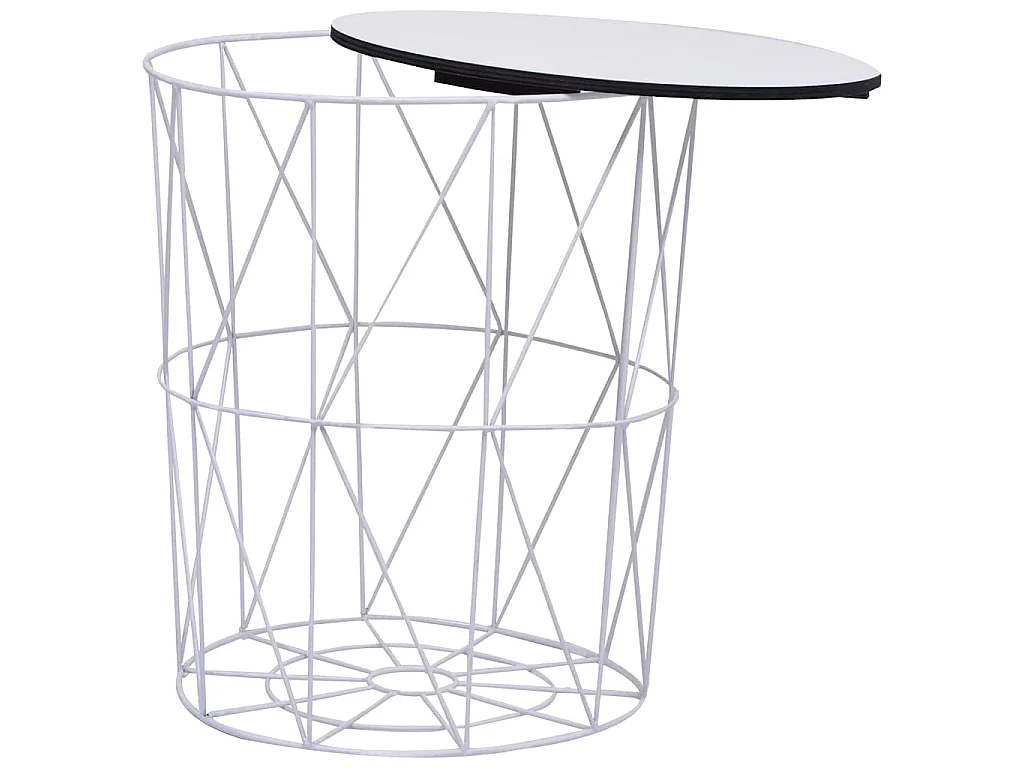 Table basse 3 pcs Blanc