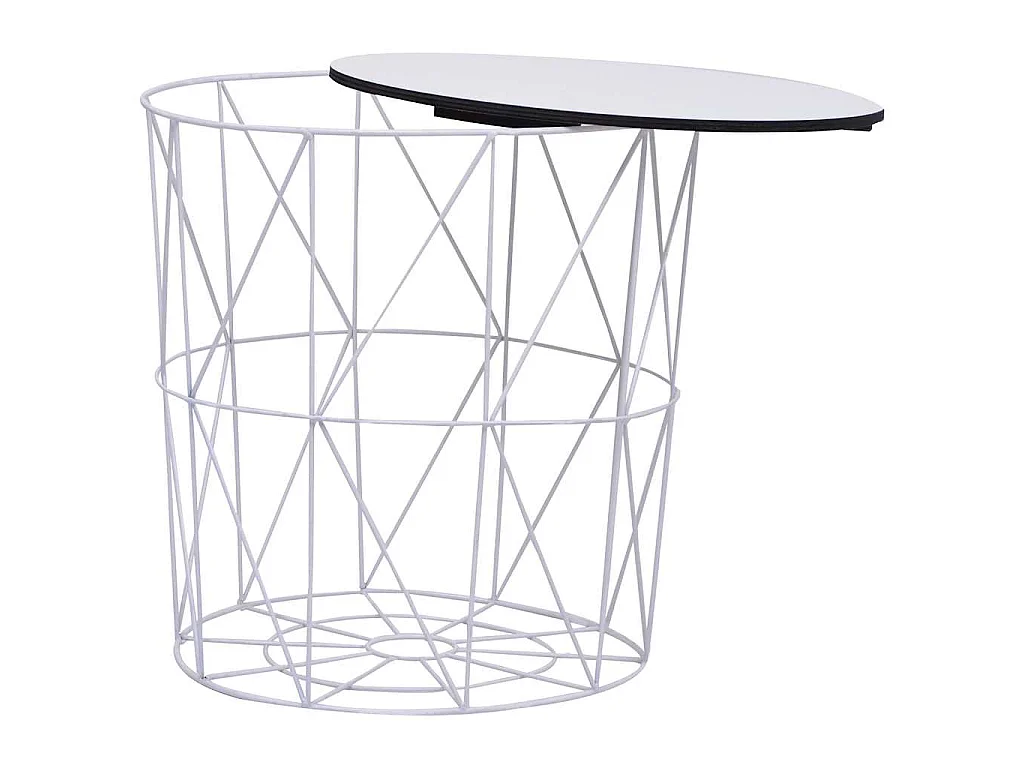 Table basse 3 pcs Blanc