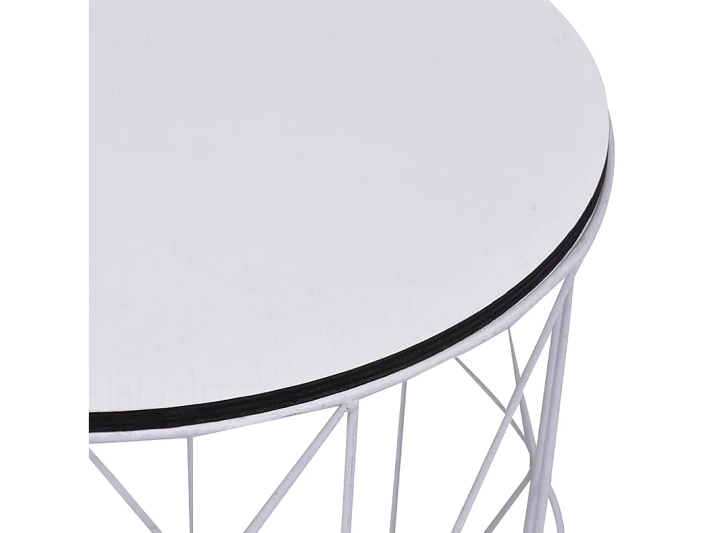 Table basse 3 pcs Blanc