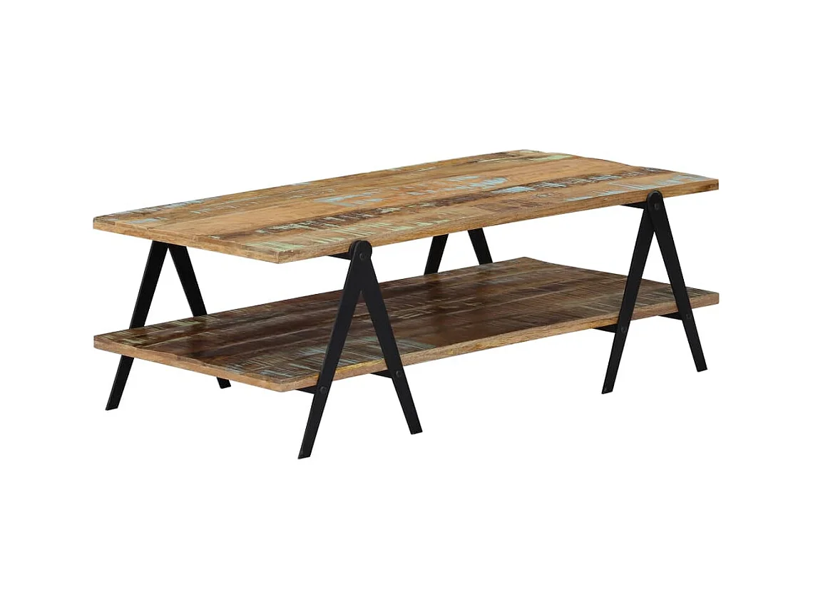 Table basse 115x60x40 cm Bois de récupération massif