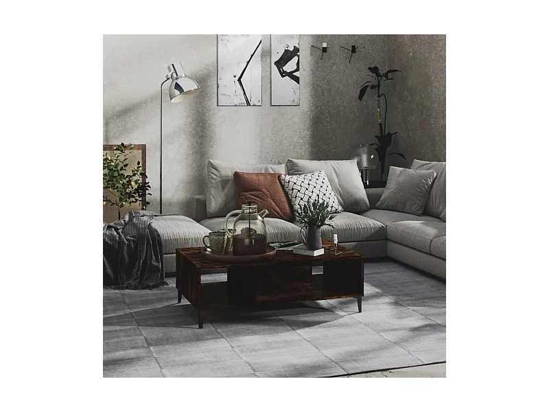 Couchtisch Räuchereiche 103,5x60x35 cm Holzwerkstoff