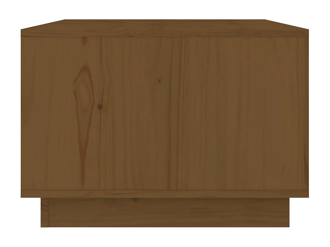 Table basse Marron miel 80x50x35 cm Bois massif de pin