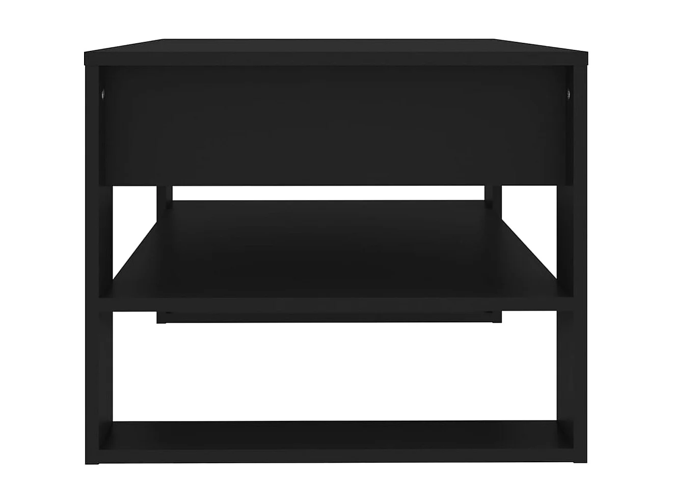 Mesa de centro 102x55x45 cm madeira processada preto